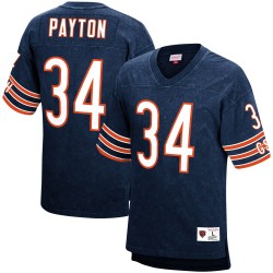 Walter Payton Chicago Bears Mitchell & Ness Spielername und Nummer im Ruhestand, Top in Acid-Waschung – Marineblau