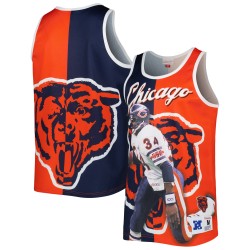 Walter Payton Chicago Bears Mitchell & Ness Retired Player Grafik-Tanktop – Marineblau/Orange