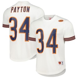 Walter Payton Chicago Bears Mitchell & Ness Netzoberteil mit Name und Nummer des pensionierten Spielers – Weiß