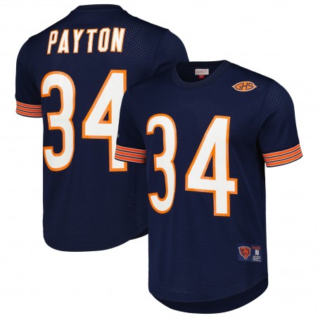 Walter Payton Chicago Bears Mitchell & Ness Netzoberteil mit Name und Nummer des pensionierten Spielers – Marineblau