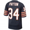 Walter Payton Chicago Bears 1985 Mitchell & Ness Authentic Throwback-Spielertrikot im Ruhestand – Marineblau