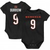 Joe Burrow Cincinnati Bengals Kleinkind-Mainliner-Body mit Spielernamen und Nummer – Schwarz