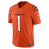 Ja'Marr Chase Cincinnati Bengals Nike Vapor F.U.S.E. Limitiertes Trikot – Orange