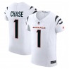 Ja'Marr Chase Cincinnati Bengals Nike Vapor F.U.S.E. Elite-Trikot – Weiß