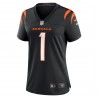 Ja'Marr Chase Cincinnati Bengals Nike Damen-Spieltrikot – Schwarz