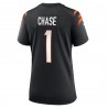 Ja'Marr Chase Cincinnati Bengals Nike Damen-Spieltrikot – Schwarz