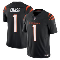 Ja'Marr Chase Cincinnati Bengals Nike Vapor F.U.S.E. Limitiertes Trikot – Schwarz