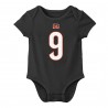 Joe Burrow Cincinnati Bengals Nike Bodysuit mit Spielernamen und Nummer für Neugeborene und Kleinkinder – Schwarz