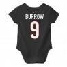 Joe Burrow Cincinnati Bengals Nike Bodysuit mit Spielernamen und Nummer für Neugeborene und Kleinkinder – Schwarz