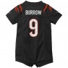 Joe Burrow Cincinnati Bengals Nike Strampler-Trikot für Neugeborene und Kleinkinder – Schwarz