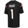 Ja'Marr Chase Cincinnati Bengals Nike Jugend-Spieltrikot – Schwarz