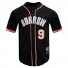 Joe Burrow Cincinnati Bengals Pro Standard Mesh Button-Up Baseball-Trikot – Schwarz