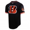 Joe Burrow Cincinnati Bengals Pro Standard Mesh Button-Up Baseball-Trikot – Schwarz