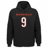 Joe Burrow Cincinnati Bengals Youth Mainliner Spielername und Nummer Pullover Hoodie – Schwarz