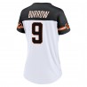 Joe Burrow Cincinnati Bengals Fanatics Athena Name & Number V-Ausschnitt-Top für Damen – Weiß