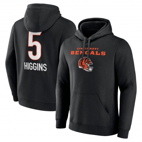 Tee Higgins Cincinnati Bengals Team Wordmark Spielername und Nummer Pullover Hoodie – Schwarz