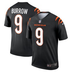 Joe Burrow Cincinnati Bengals Nike Team Legend Player Performance Top – Schwarz