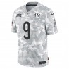 Joe Burrow Cincinnati Bengals Nike 2024 Salute to Service Limited Trikot – Arctic Camo