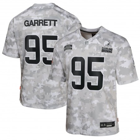 Myles Garrett Cleveland Browns Nike Jugend 2024 Salute to Service Spieltrikot – Arctic Camo