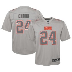 Nick Chubb Cleveland Browns Nike Jugend-Atmosphere-Spieltrikot – Grau