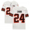 Nick Chubb Cleveland Browns Fanatics Authentisches signiertes Nike Alternate Limited Trikot – Weiß