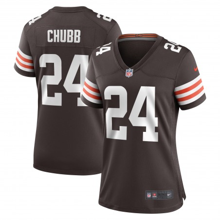 Nick Chubb Cleveland Browns Nike Damen-Team-Spieltrikot – Braun