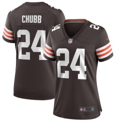 Nick Chubb Cleveland Browns Nike Damen-Spieltrikot – Braun