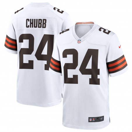 Nick Chubb Cleveland Browns Nike Spieltrikot – Weiß