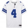 Dak Prescott Dallas Cowboys Fanatics Authentisches signiertes weißes Nike Limited-Trikot