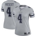 Nike Prescott Dallas Cowboys Inverted Legend Player Performance-Oberteil für Damen, Grau