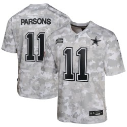 Micah Parsons Dallas Cowboys Nike Jugend 2024 Salute to Service Spieltrikot – Arctic Camo