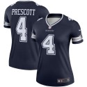 Dak Prescott Dallas Cowboys Nike Women's Legend Player Performance Top - Navy