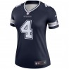 Dak Prescott Dallas Cowboys Nike Women's Legend Player Performance Top - Navy