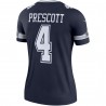 Dak Prescott Dallas Cowboys Nike Women's Legend Player Performance Top - Navy