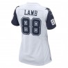 CeeDee Lamb Dallas Cowboys Nike Damen-Ausweichtrikot für das 2. Spiel – Weiß