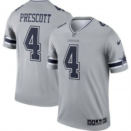 Dak Prescott Dallas Cowboys Nike Inverted Legend Player Performance Top - Grau