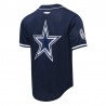 Micah Parsons Dallas Cowboys Pro Standard Mesh-Baseballtrikot mit Knöpfen – Marineblau