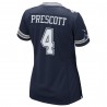 Dak Prescott Dallas Cowboys Nike Damen-Game-Team-Trikot – Marineblau