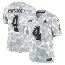 Dak Prescott Dallas Cowboys Nike 2024 Salute to Service Limited Trikot – Arctic Camo