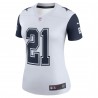 Ezekiel Elliott Dallas Cowboys Nike Color Rush Legend Player Performance-Oberteil für Damen – Weiß