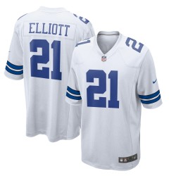 Ezekiel Elliott Dallas Cowboys Nike Team Game Trikot – Weiß