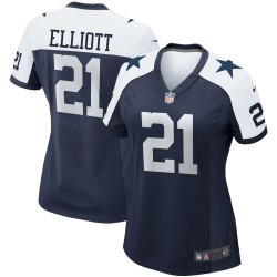 Ezekiel Elliott Dallas Cowboys Nike Alternate Game Team-Trikot für Damen – Marineblau