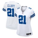 Ezekiel Elliott Dallas Cowboys Nike Damen-Team-Spieltrikot – Weiß