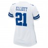 Ezekiel Elliott Dallas Cowboys Nike Damen-Team-Spieltrikot – Weiß