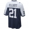 Ezekiel Elliott Dallas Cowboys Nike Alternate Game Team-Trikot – Marineblau