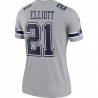 Ezekiel Elliott Dallas Cowboys Nike Inverted Legend Player Performance-Oberteil für Damen – Grau