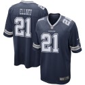 Ezekiel Elliott Dallas Cowboys Nike Game Team-Trikot – Marineblau