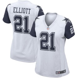 Ezekiel Elliott Dallas Cowboys Nike Damen-Ausweichtrikot – Weiß