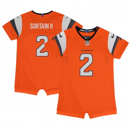 Patrick Surtain II Denver Broncos Nike Strampler-Trikot aus der Mile High Collection für Neugeborene und Kleinkinder – Orange