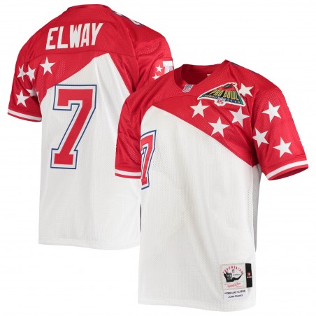 John Elway AFC Mitchell & Ness 1995 Pro Bowl Authentisches Trikot – Weiß/Rot